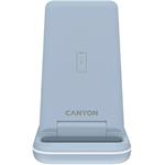 Canyon WS-304, bezdrôtová nabíjacia stanica 3v1, modrá