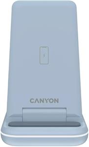 Canyon WS-304, bezdrôtová  nabíjacia stanica 3v1, modrá
