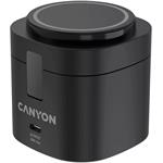Canyon WS-405, 4v1, bezdrôtová Qi2 nabíjacia stanica, bez nabíjačky, čierna