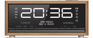 CARNEO C100, rádio DAB+, FM, BT, budík, OLED, drevo