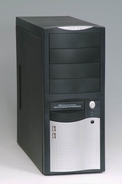 Case EUROCASE ML5410 black, silver 2x USB EU 450W,PFC,F12