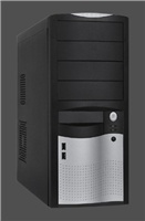 Case EUROCASE ML5410 black, silver 2x USB Fortron AX350ANP
