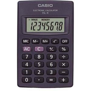 Casio HL-4 kalkulačka vrecková, čierna