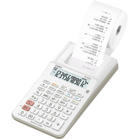 Casio HR 8 RCE WE kalkulačka s tlačou, biela