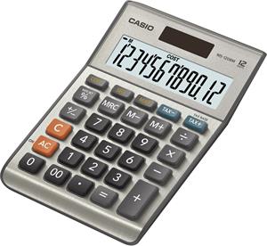 Casio MS 120 B MS kalkulačka stolná, strieborná