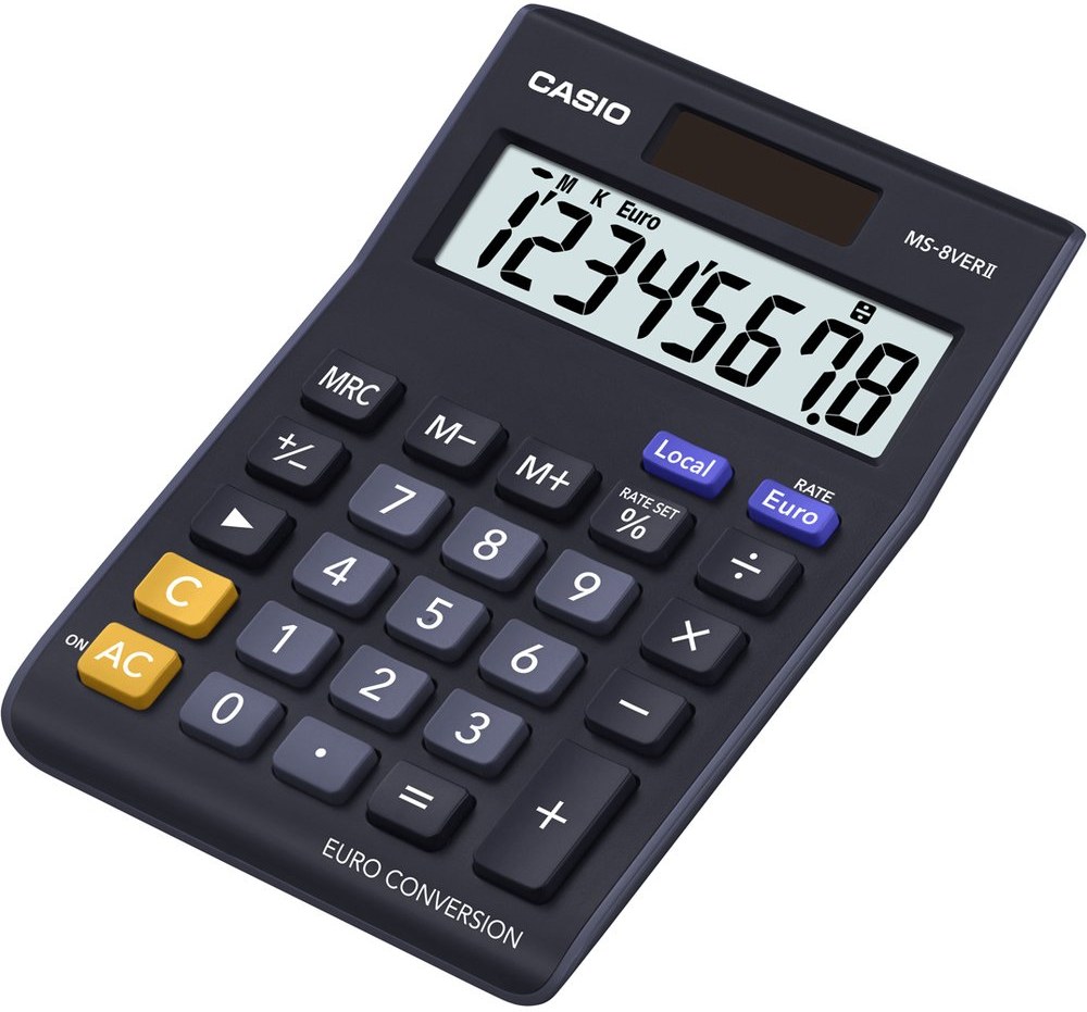 Casio MS 8 VER II kalkulačka stolná, čierna