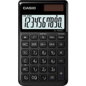 Casio SL 1000 SC BK kalkulačka vrecková, čierna