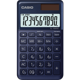 Casio SL 1000 SC kalkulačka vrecková, tmavo-modrá