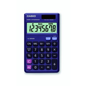 Casio SL 300 VER kalkulačka vrecková, fialová