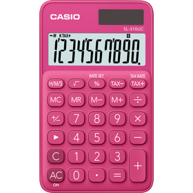 Casio SL 310 UC RD kalkulačka vrecková, ružová