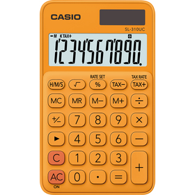 Casio SL 310 UC RG kalkulačka vrecková, oranžová