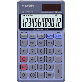 Casio SL 320 TER+ kalkulačka vrecková, modrá