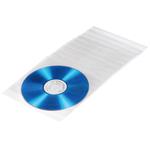 CD/DVD ochranný obal, PP, 100 ks, biely