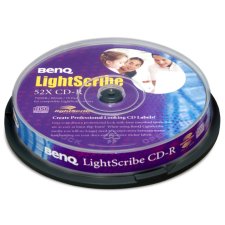 CD-R Benq 10pack 52X/700MB/LightScribe