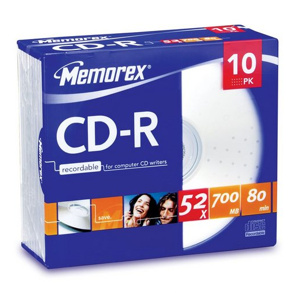 CD-R Memorex 52X/700MB/slim