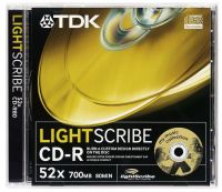 CD-R Tdk 52X/700MB/LightScribe/Jewel