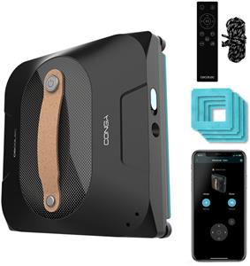 Cecotec Conga Windroid 1390 DoubleSpray Connected, robotický čistič okien, štvorcový, 8 režimov, bezrámové plochy, app
