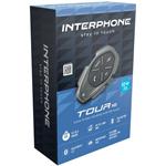 CellularLine bluetooth handsfree pre zatvorené a otvorené prilby Interphone TOUR HD, Single Pack