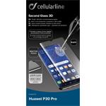 CellularLine CAPSULE ochranné tvrdené sklo na celý displej pre Huawei P30 Pro, čierne