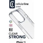 Cellularline Clear Duo kryt s ochranným rámčekom pre Apple iPhone 15, číry