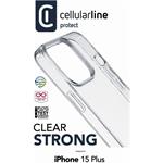 Cellularline Clear Duo kryt s ochranným rámčekom pre Apple iPhone 15 Plus, číry