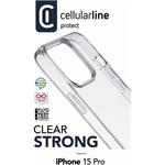 Cellularline Clear Duo kryt s ochranným rámčekom pre Apple iPhone 15 Pro, číry