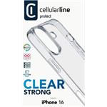 Cellularline Clear Duo kryt s ochranným rámčekom pre Apple iPhone 16, číry