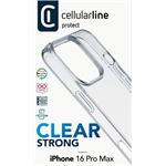 Cellularline Clear Duo kryt s ochranným rámčekom pre Apple iPhone 16 Pro Max, číry