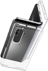 Cellularline Clear Duo kryt s ochranným rámčekom pre Samsung Galaxy Z Fold5, číry