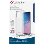 Cellularline Clear Duo zadný číri kryt s ochranným rámčekom pre Samsung Galaxy S20 Ultra