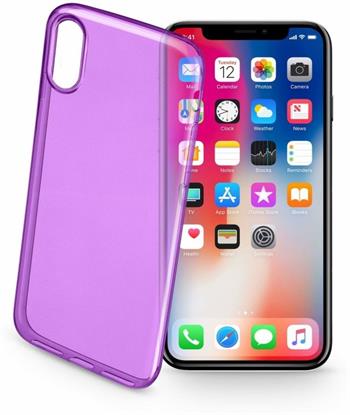CellularLine Color, fialový kryt pre pre Apple iPhone X