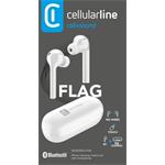 Cellularline Flag True wireless slúchadla, biele