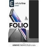 Cellularline Folio puzdro so stojanom pre Lenovo Tab M10 Plus (3 Gen), čierne