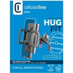 Cellularline Hug Fit, univerzálny držiak s uchytením do mriežky ventilácie, čierny