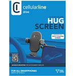 Cellularline Hug Screen univerzany držiak telefónu pre elektromobil Tesla, čierny