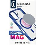 Cellularline Iconic Mag kryt s podporou Magsafe pre Apple iPhone 16 Plus, modrý