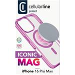 Cellularline Iconic Mag kryt s podporou Magsafe pre Apple iPhone 16 Pro Max, ružový