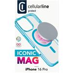 Cellularline Iconic Mag kryt s podporou Magsafe pre Apple iPhone 16 Pro, modrý