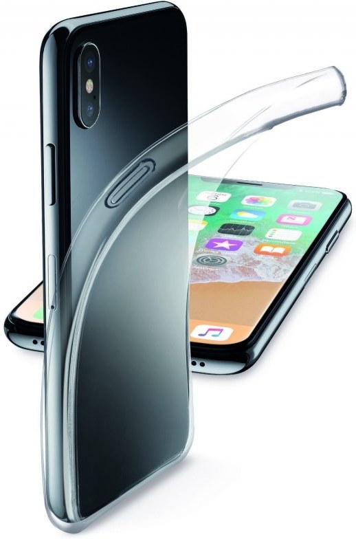 CellularLine jemný zadný kryt pre Apple iPhone X, transparentný