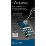CellularLine ochranné tvrdené sklo pre celý displej CAPSULE pre Huawei P30, čierne