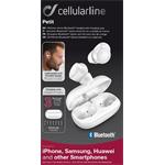 Cellularline PETIT True wireless slúchadla, biele