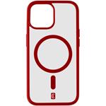 Cellularline Pop Mag kryt s podporou Magsafe pre Apple iPhone 15, číry / červený