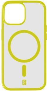 Cellularline Pop Mag kryt s podporou Magsafe pre Apple iPhone 15, číry / limetkový