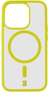 Cellularline Pop Mag kryt s podporou Magsafe pre Apple iPhone 15 Pro, číry / limetkový