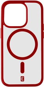 Cellularline Pop Mag kryt s podporou Magsafe pre Apple iPhone 15 Pro Max, číry / červený