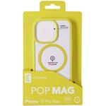Cellularline Pop Mag kryt s podporou Magsafe pre Apple iPhone 15 Pro Max, číry / limetkový
