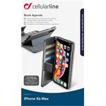 CellularLine, puzdro typ kniha pre Apple iPhone XS Max, čierne