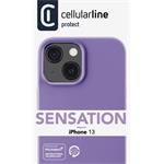 Cellularline Sensation ochranný silikónový kryt pre Apple iPhone 13, fialový
