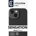 Cellularline Sensation ochranný silikónový kryt pre Apple iPhone 13 Mini, čierny