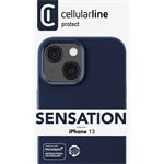 Cellularline Sensation ochranný silikónový kryt pre Apple iPhone 13, modrý